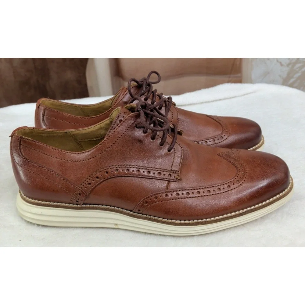Cole Haan OriginalGrand C26471 British Tan Leather Wingtip Oxford